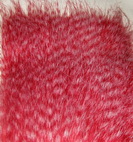 craft fur grizzly red \ white